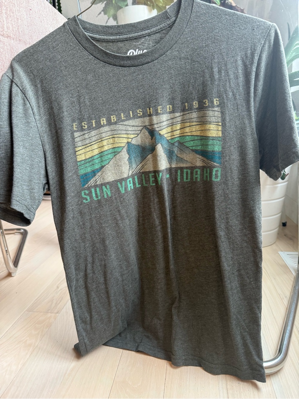 Super soft Sun Valley Idaho Graphic T‑Shirt — Gray